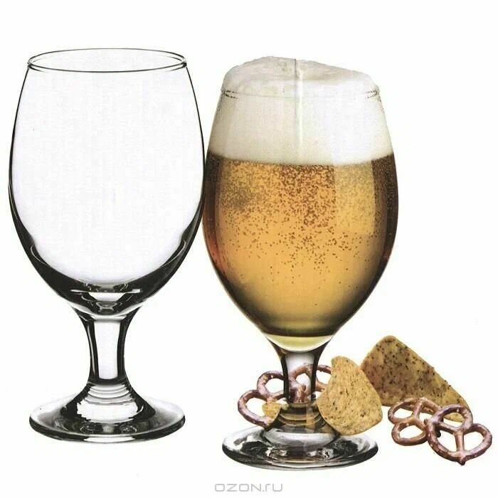 Бокал для пива "Бистро"; стекло; 400мл. — фото 1