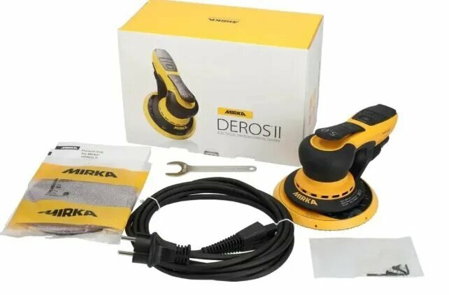 Mirka DEROS II 650 EU 150 мм, орбита 5,0 мм Электрическая шлифовальная машина Картонная коробка MIRKA Код: MID6504044