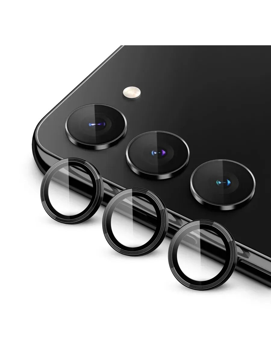 Защитные линзы на камеру для Samsung S23 (Black)