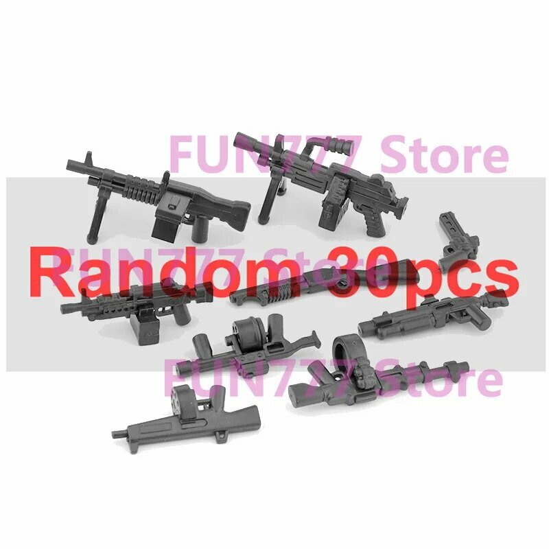 Блочный конструктор солдаты пластик N035 Серый, 30PCS-7032