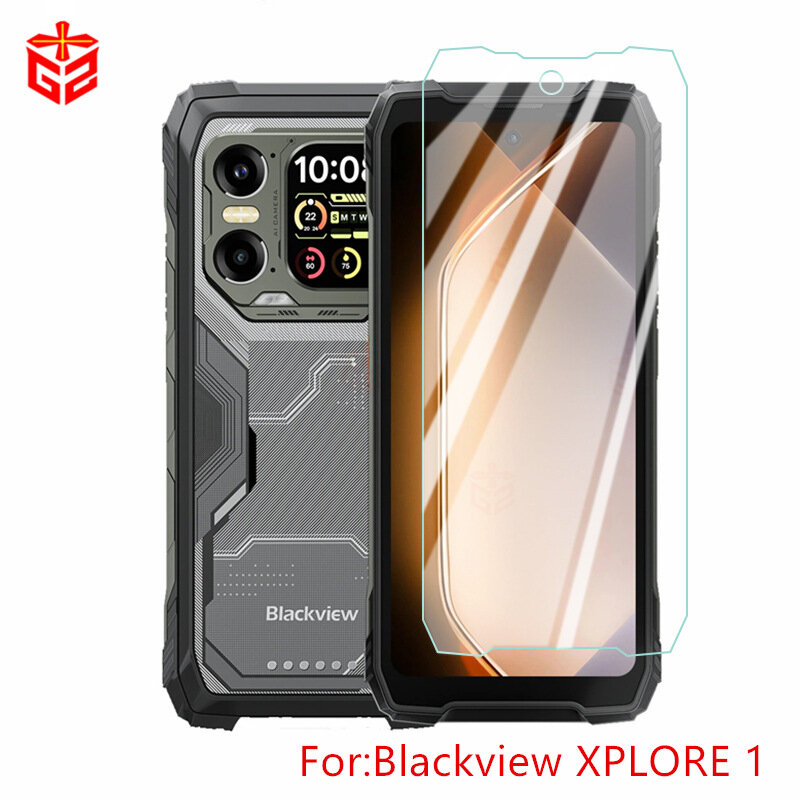 Защитное противоударное стекло MyPads Forti Glass на Blackview Xplore 1, с олеофобным покрытием (только на плоскую поверхность экрана, не закрывает.