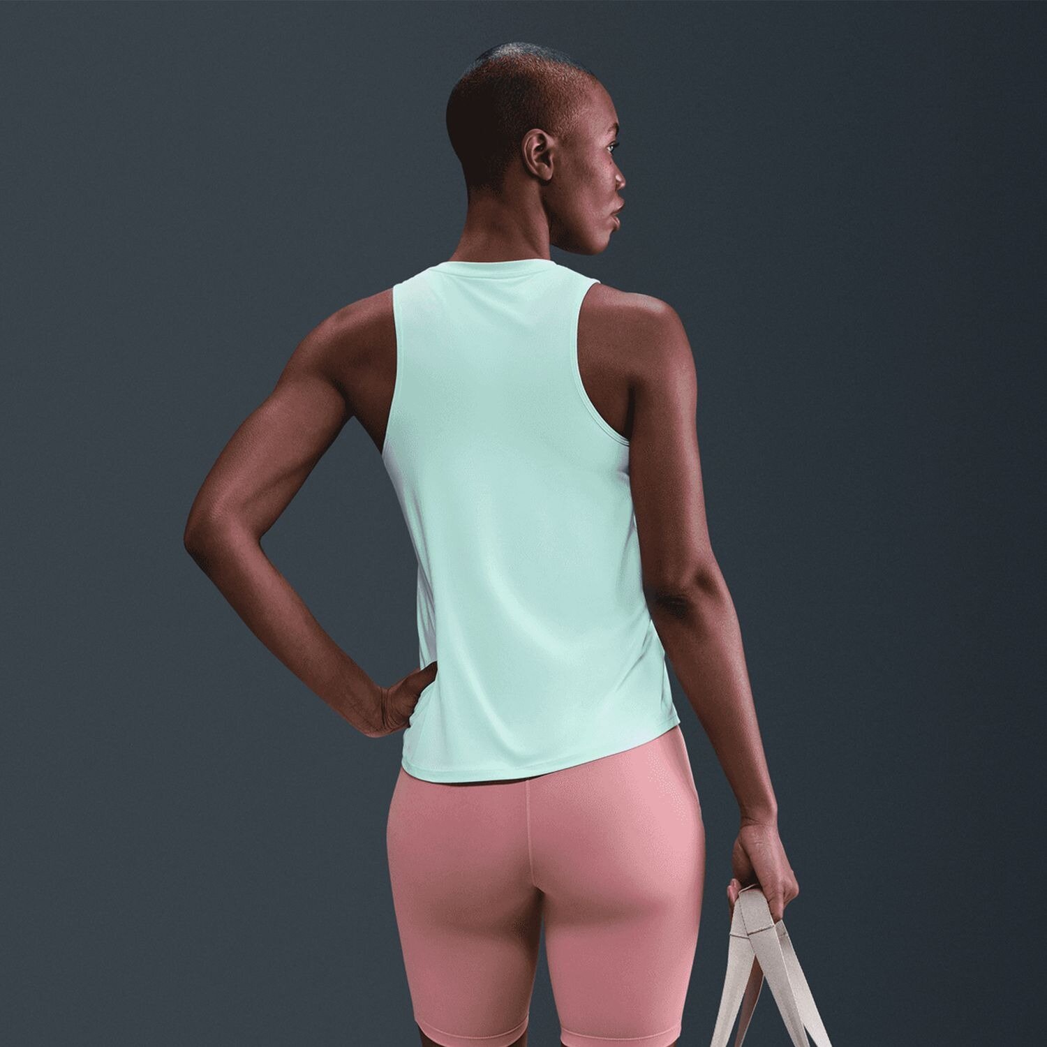 Майка спортивная NIKE One Classic, 1 шт., размер M, зеленый — фото 1