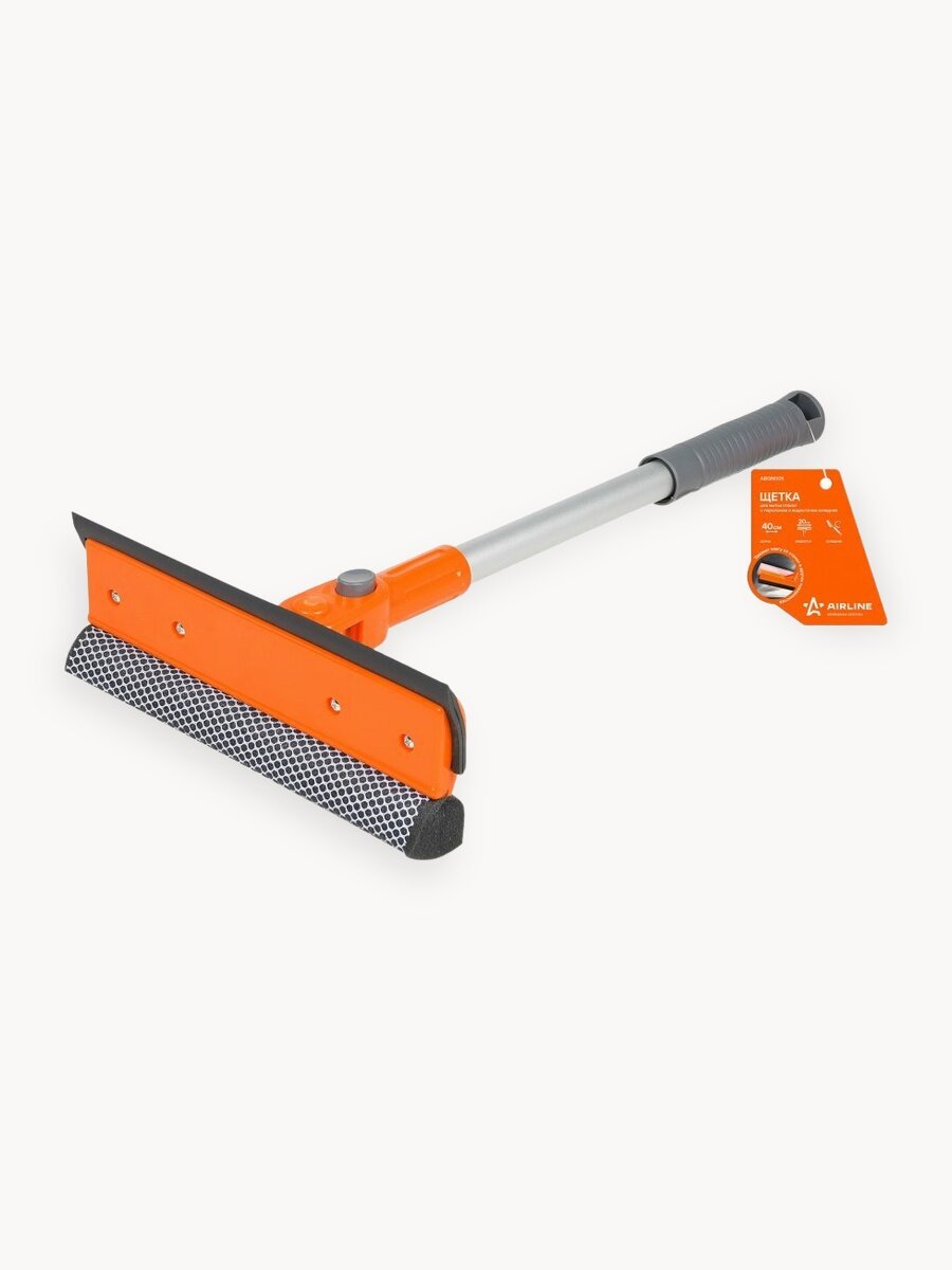 Щетка для уборки и мытья 20 см с поролоном и водосгоном AIRLINE ABGN005