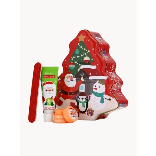 URAL LAB Милые Персы Набор Warm Winter, бальзам для губ, крем для рук и пилочка 10892274