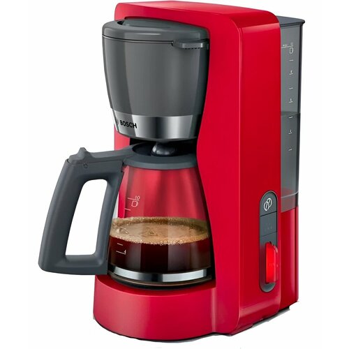 Кофеварка Bosch TKA3M131 механическое управление белый жемчуг 14 л для молотого кофе противокапельная система 1200 Вт 9250₽