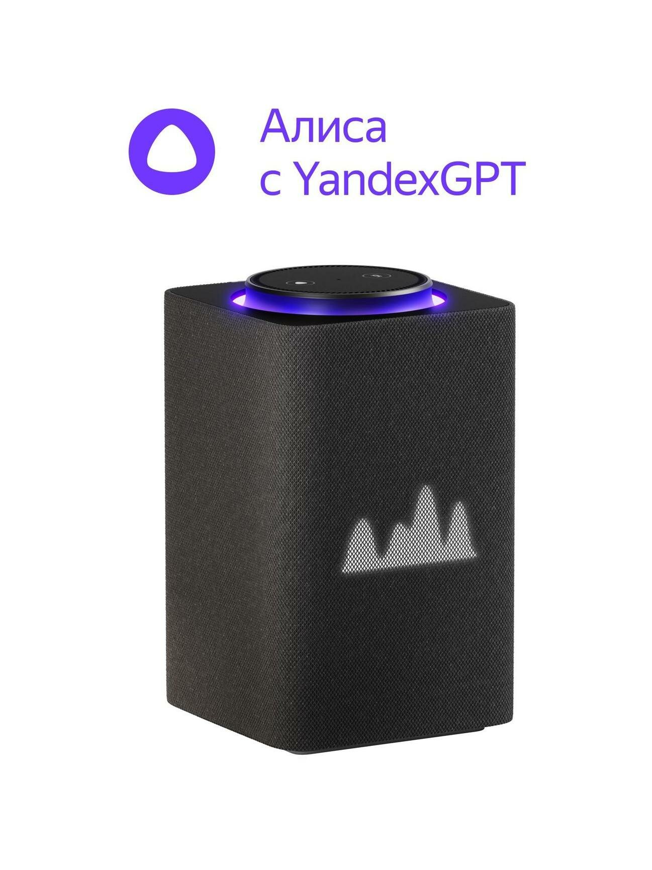 Умная колонка Яндекс Станция Макс с Алисой на YaGPT, с Zigbee, графит (65Вт) (YNDX-00053K) — фото 1