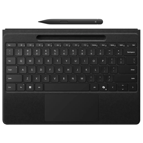фото Клавиатура-чехол microsoft surface pro 11/10/9/8 keyboard copilot+slim pen 2 black