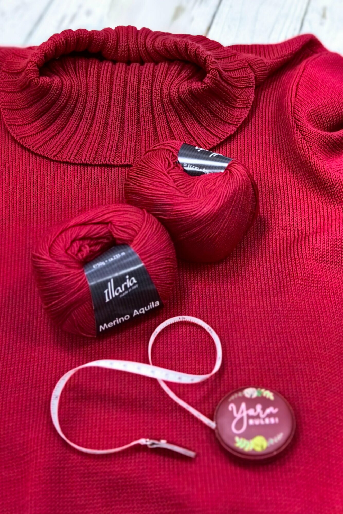 Пряжа меринос Illaria "Merino Aquila" 03 брусника