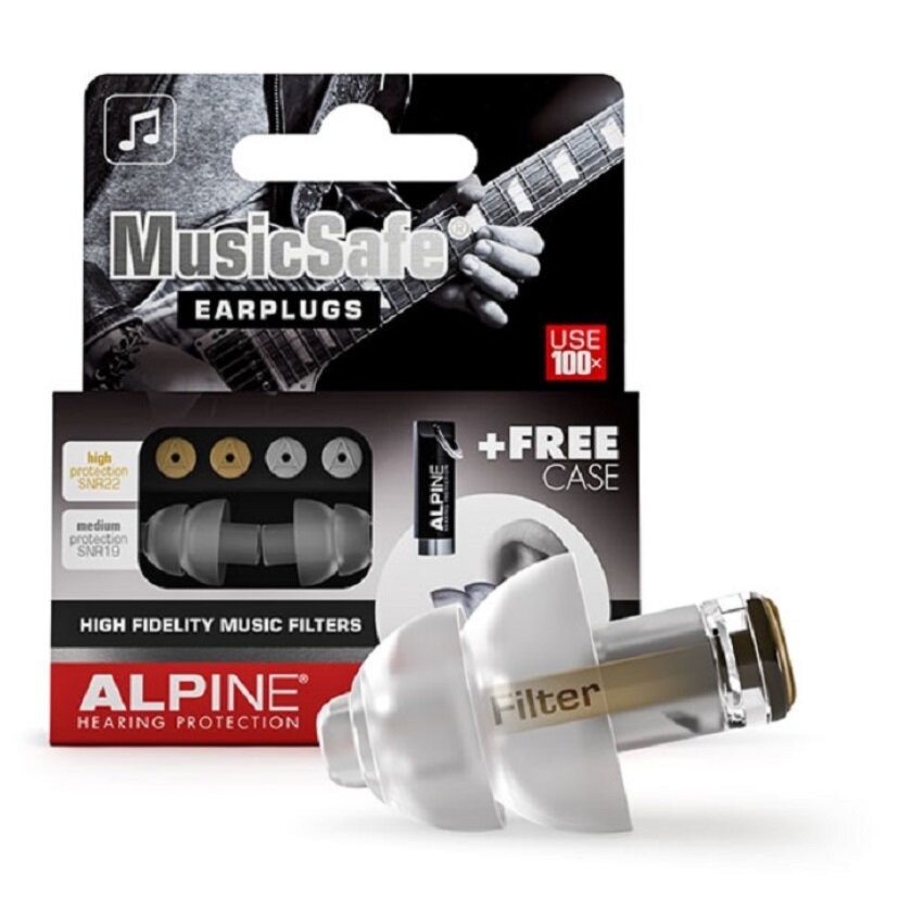 Изображение Беруши Alpine "MusicSafe Classic", многоразовые, шумоподавление 19/22дБ