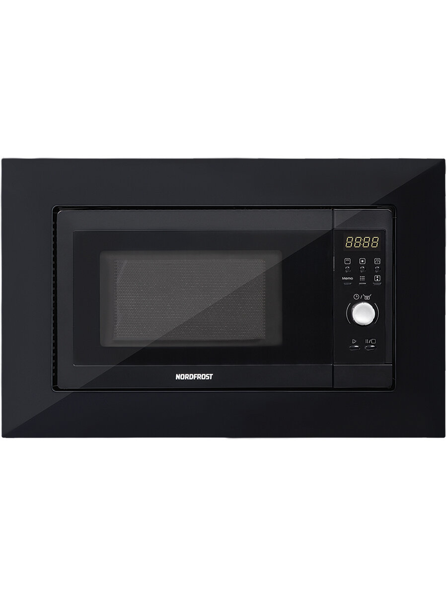 Встраиваемая микроволновая печь NORDFROST i-BM 2071 B, СВЧ, 20 л, инвертор, 800 Вт, электронная, размораживание, черная