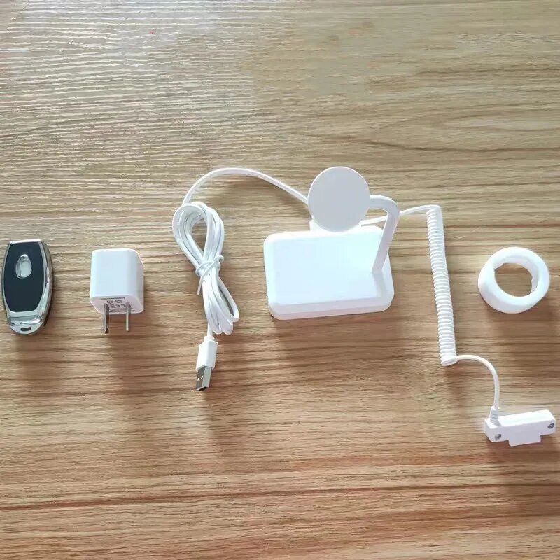 Противоугонная сигнализация с беспроводной зарядкой для выставочного стенда Lightning Watch Слоновая кость вилка ЕС