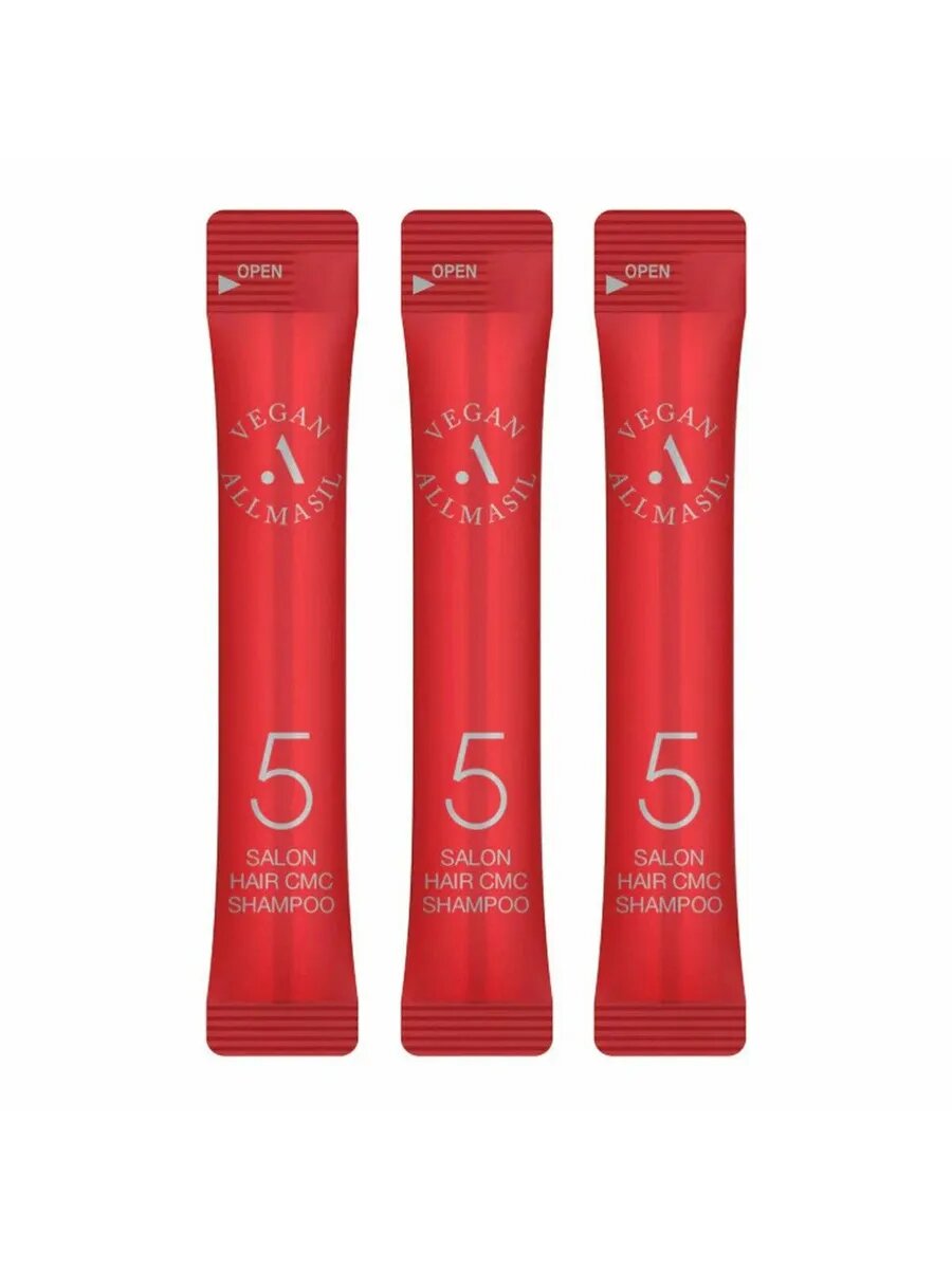 Шампунь для волос Allmasil 5 Salon Hair CMC Shampoo STICK POUCH , восстанавливающий, 8мл, 3 шт