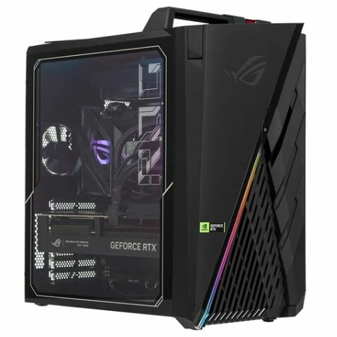 ПК ASUS ROG STRIX G35CA-1390KF0670 (90PF03U1-M00MD0) черный - Intel Core i9-13900KF, ядра: 24 x 3 ГГц, 64 ГБ DDR5, NVIDIA GeForce RTX 4080 (16 ГБ), SSD 1024 ГБ, Windows 10 Pro