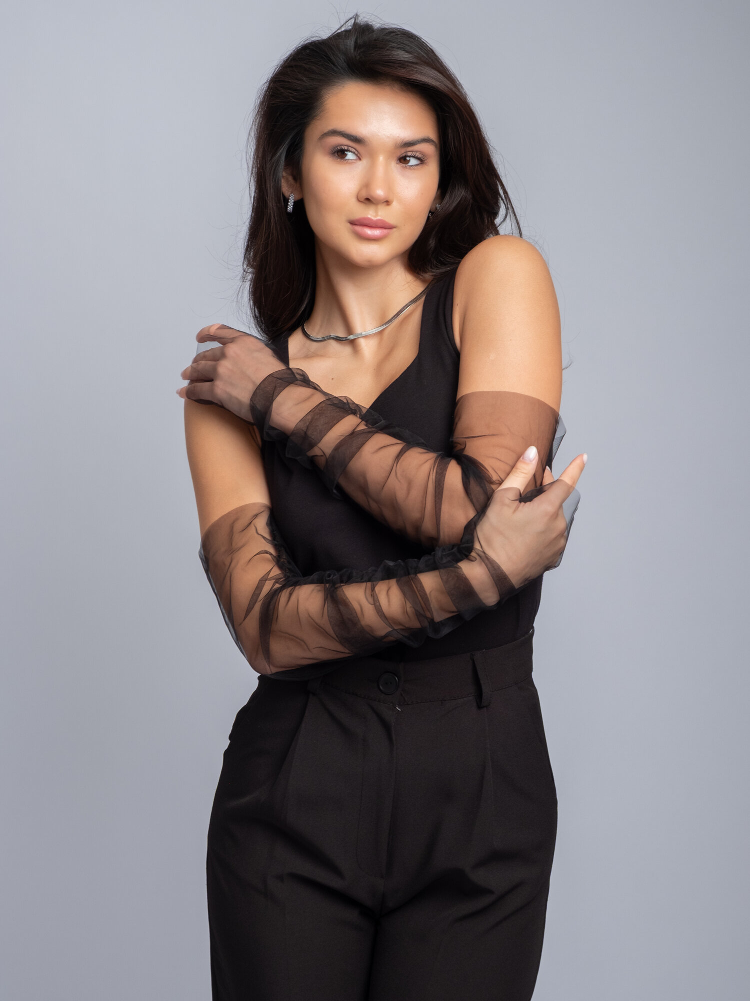 Перчатки  для женщин, размер OneSize, черный — фото 1