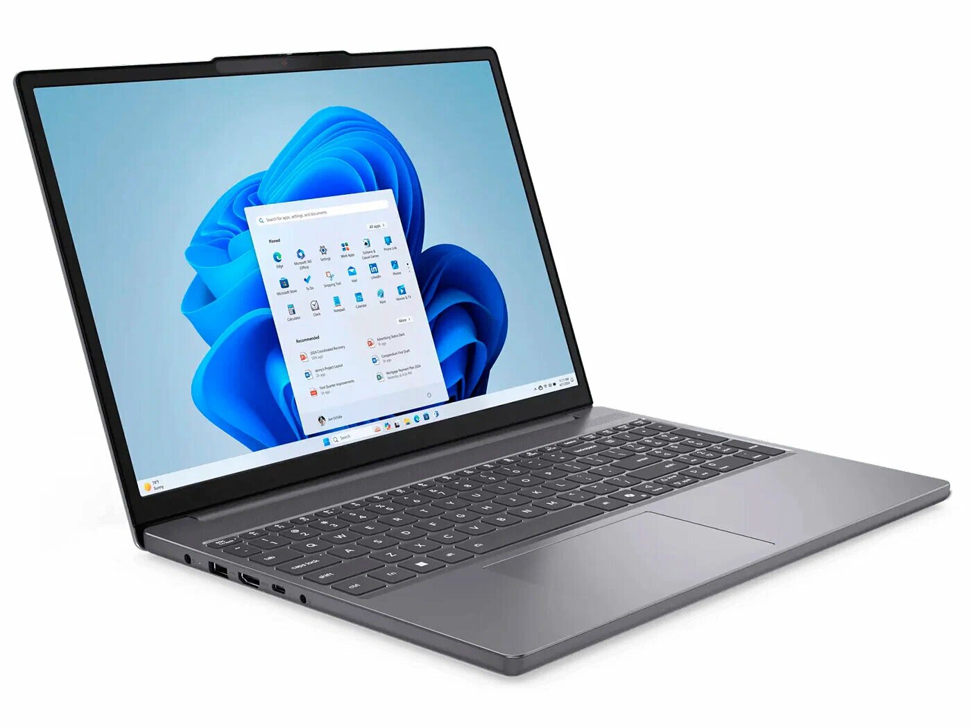 Ноутбук Lenovo IdeaPad Slim 3 15IRH10 15.3"/Intel Core i5-13420H/16Гб/SSD 512Гб/Intel UHD Graphics, Windows 11 PRO, MS Office 2021, русская клавиатура — фото 1
