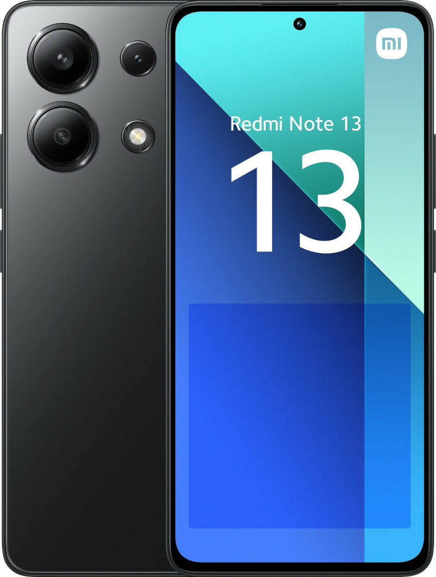 Смартфон Xiaomi Redmi Note 13 4G 8/256 ГБ NFC Global Black, Черный