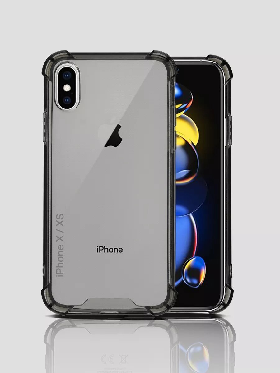 Чехол на Apple iPhone X, XS прозрачный