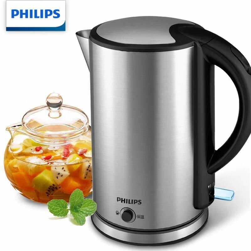 Электрический чайник Philips, емкость 1,7 л, мощность 1800 Вт, поддержание температуры
