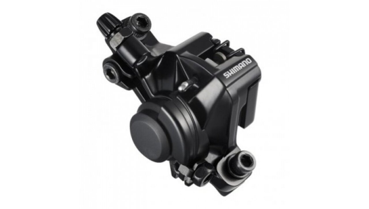 Тормоз дисковый механический Shimano BR-M375, передний/задний, б/уп. Черный