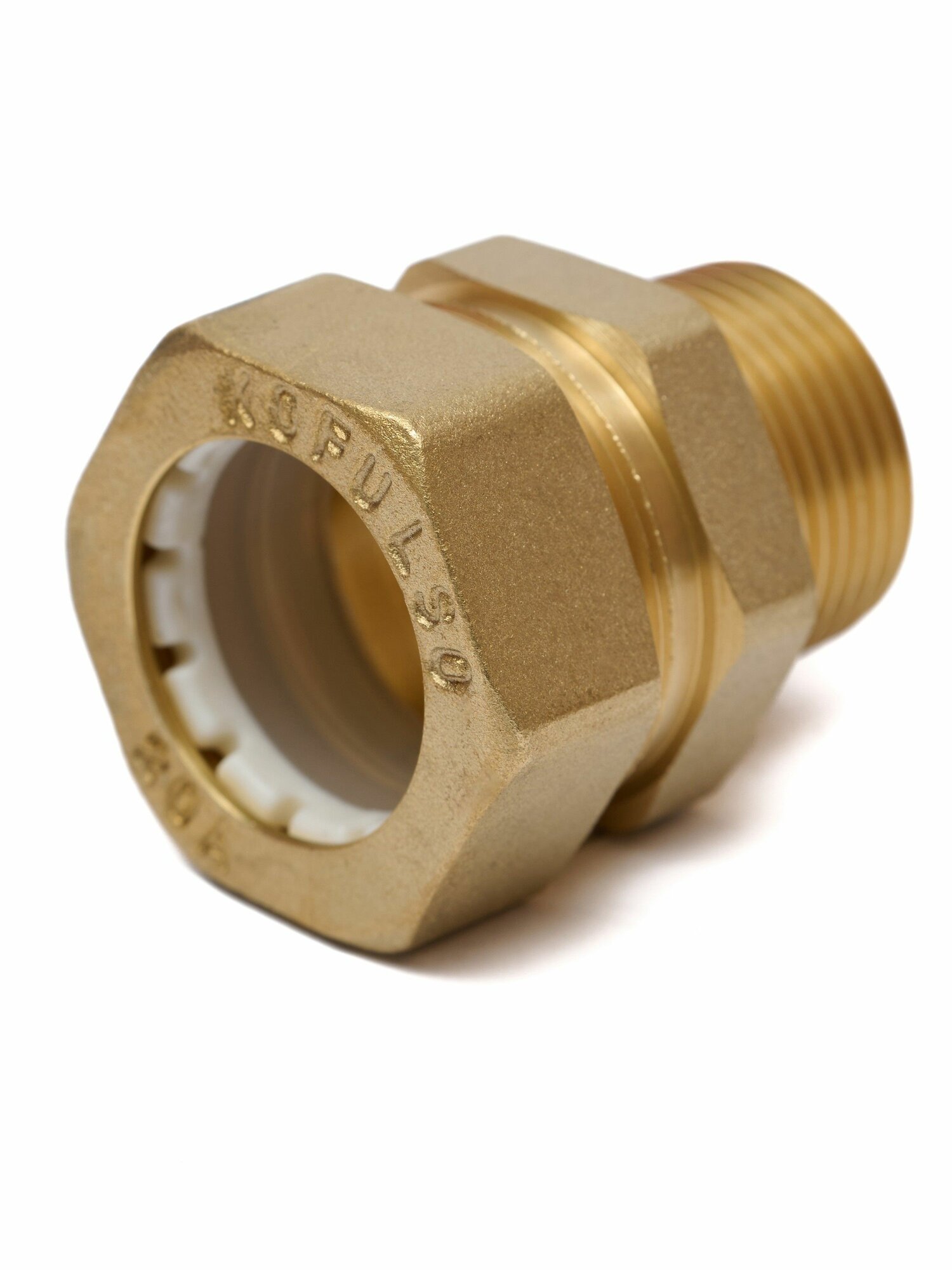 Муфта BC 20*3/4" с наружней резьбой 3/4 дюйма (папа) для гофрированной трубы 20 мм - фитинг KOFULSO 4 штуки