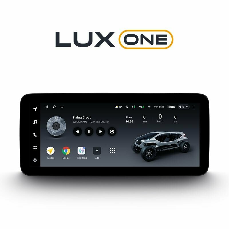 Магнитола TEYES LUX ONE 4/32 Universal ,12.3 дюйма/ (Round Corner) Тайс Люкс Ван (Универсальная камера заднего вида AHD 1080p и провод ISO в комплекте!) — фото 1
