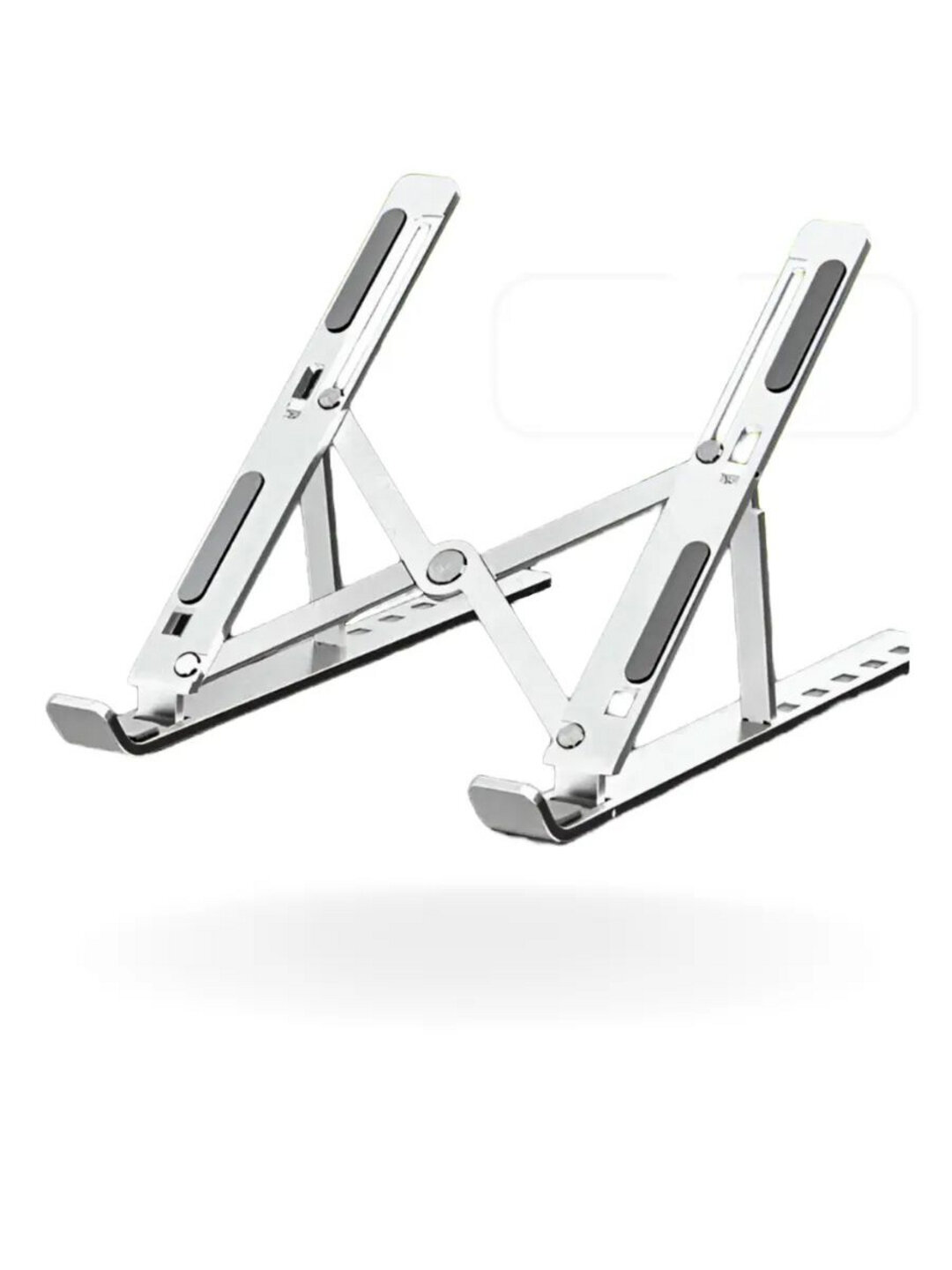 Регулируемая складная подставка для ноутбука и планшета, алюминиевая — фото 1