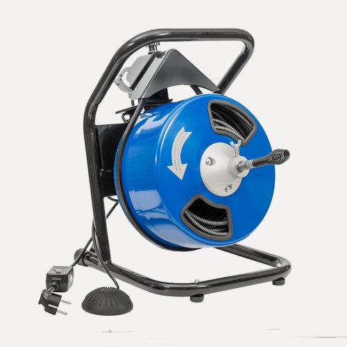 Изображение товара Машина прочистная, барабанного типа, с приводом от дрели. Для труб до 25 м, диам. до 110 мм. Крокочист 50611-10-25