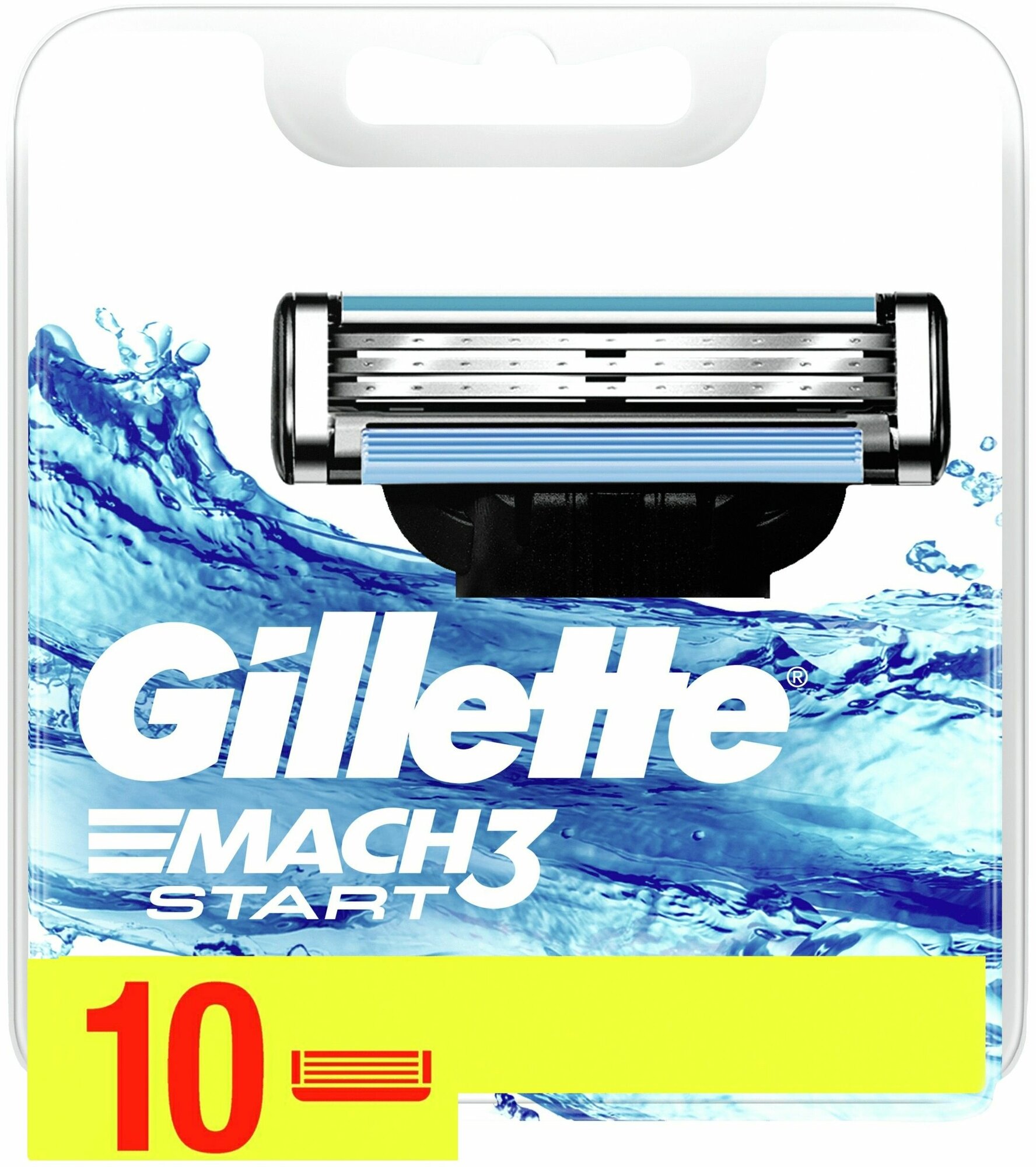 Сменные кассеты для бритья Gillette Mach3 Start, 10 шт