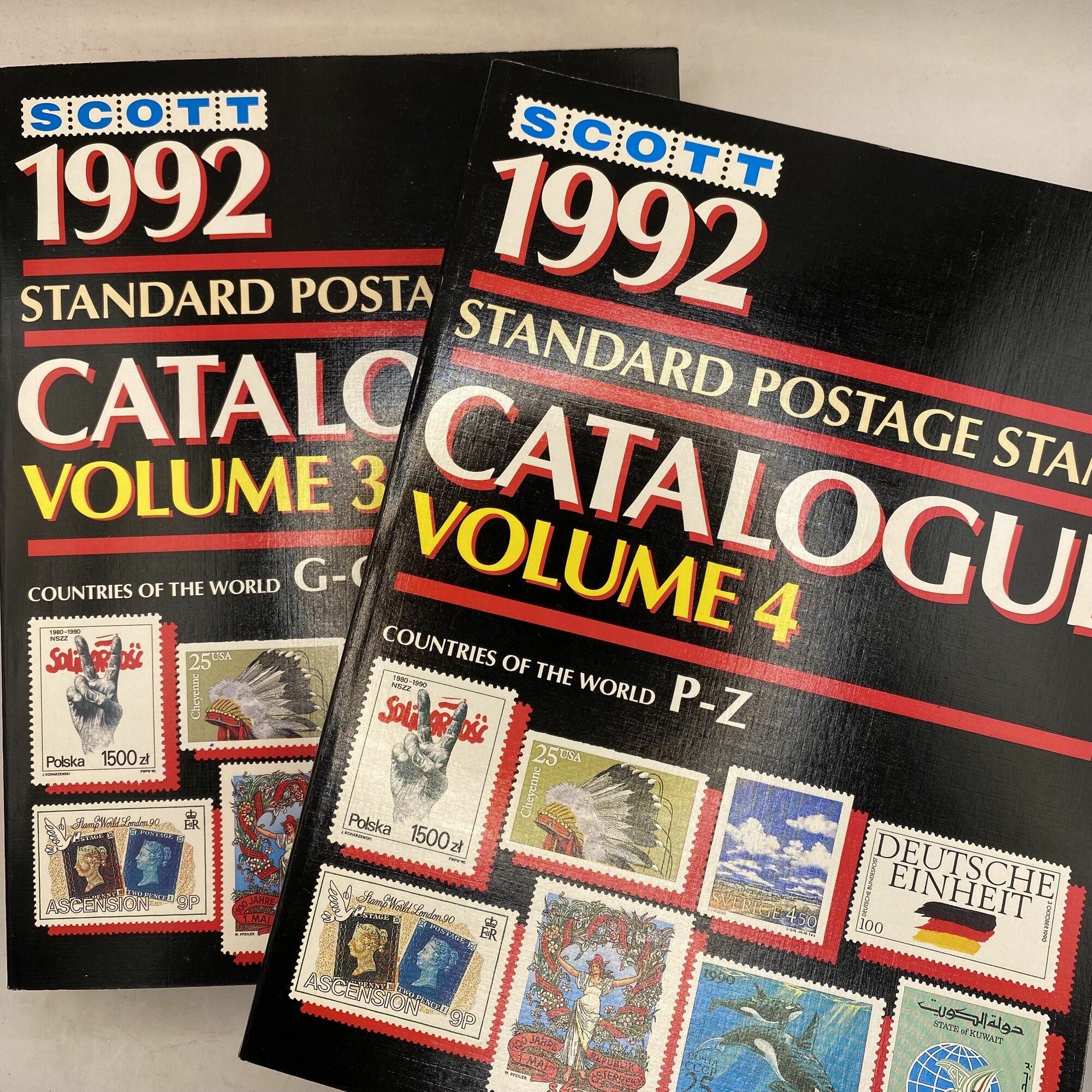 Набор из 2 книг: standard postage stamp catalogue volume 3/4 1992