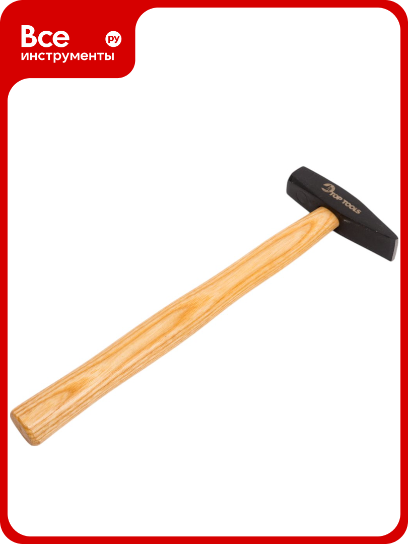 Столярный молоток с деревянной рукояткой (300 г) Top Tools 02A203