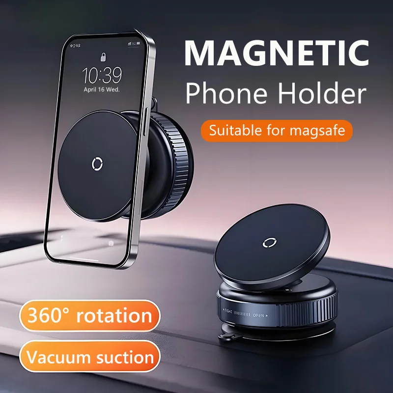 Магнитный автомобильный держатель для телефона Magsafe, Holder вращающийся на 360 градусов + Магнитный держатель 2 штуки — фото 1