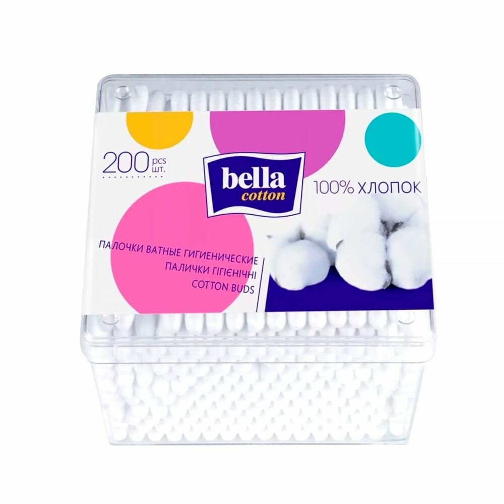 Ватные палочки Bella cotton 200 шт