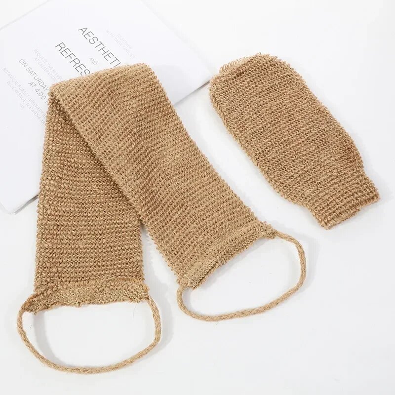 Джутовый скруббер для спины 2PCS