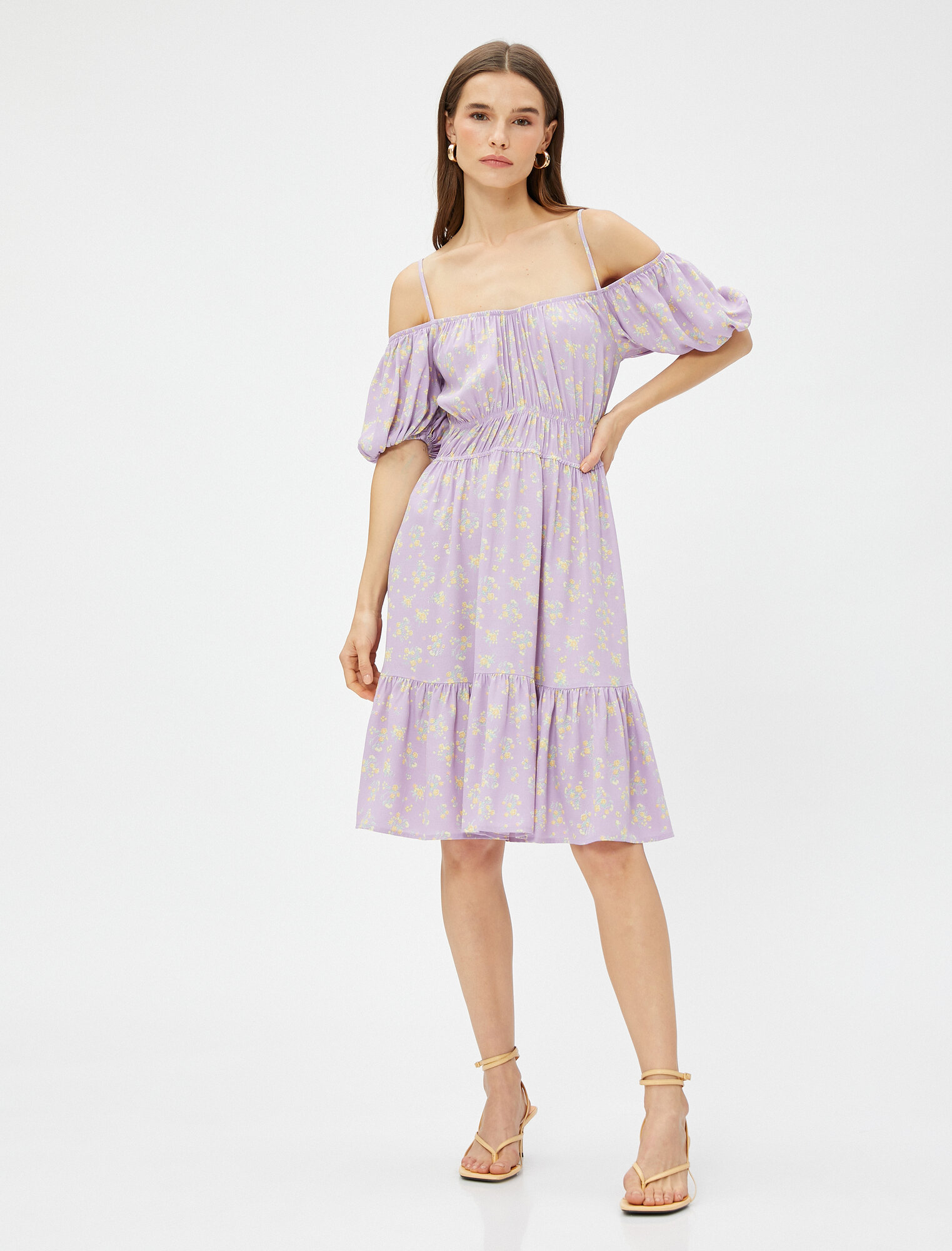 Платье KOTON, размер 40, лиловый