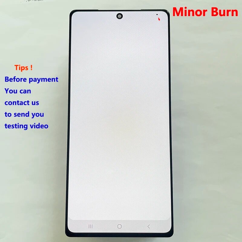 С мертвым пикселем для Samsung Note 20 5G ЖК-дисплей дигитайзер для Note20 SM-N980F N981B ЖК-дисплей Сенсорная панель 73 -- No Frame