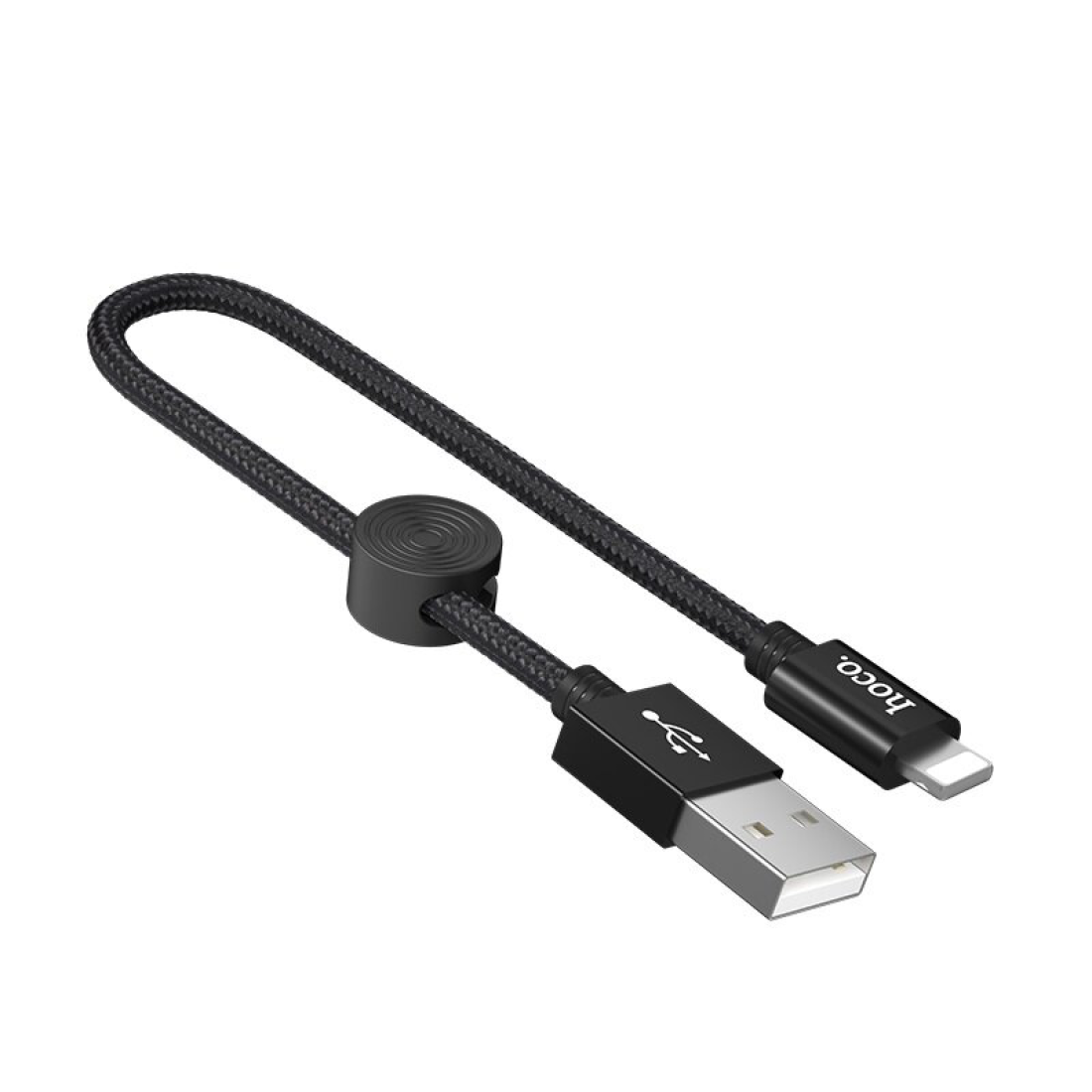 USB дата кабель Lightning, HOCO, X35, 25 см, черный