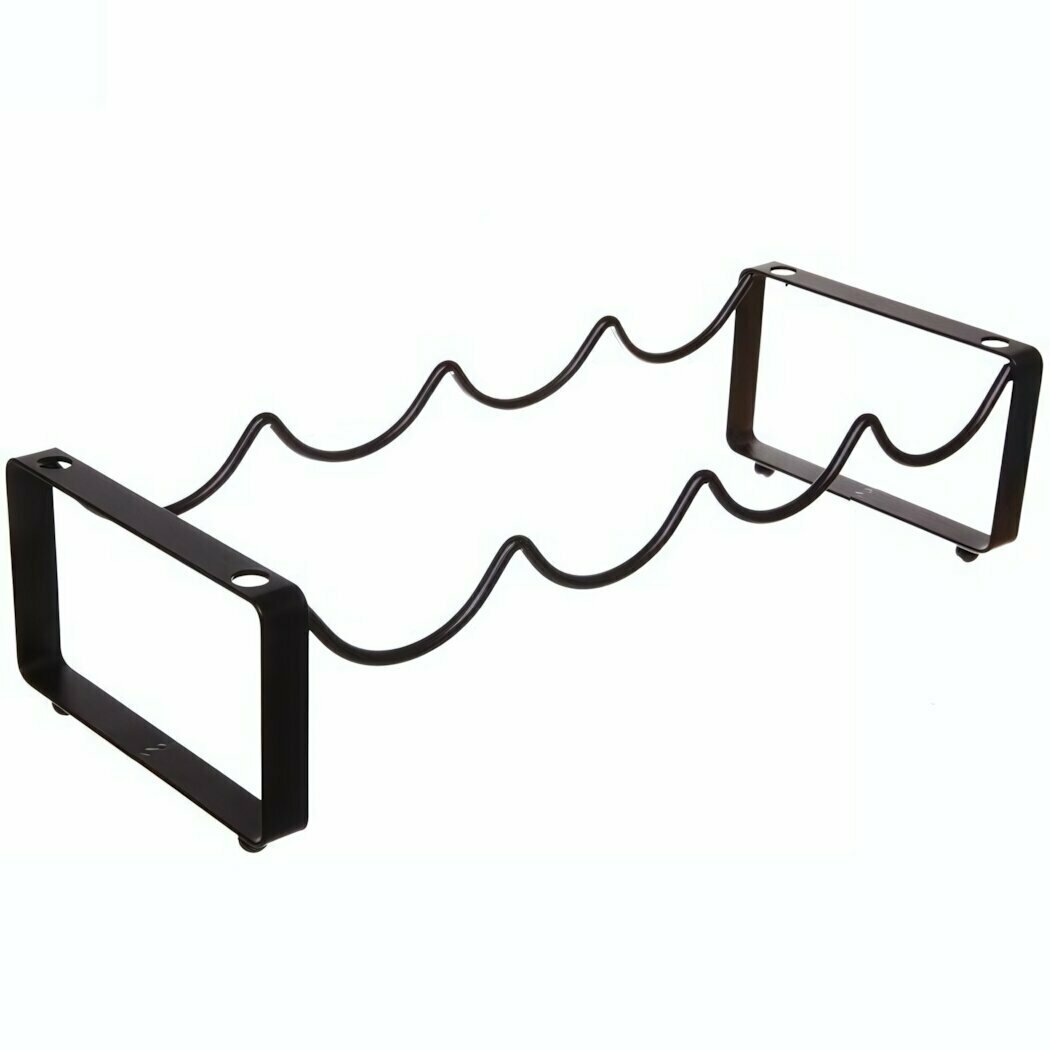 Подставка для бутылок «Brownie», черная, металл, 44х16,5х11,5см, удобная