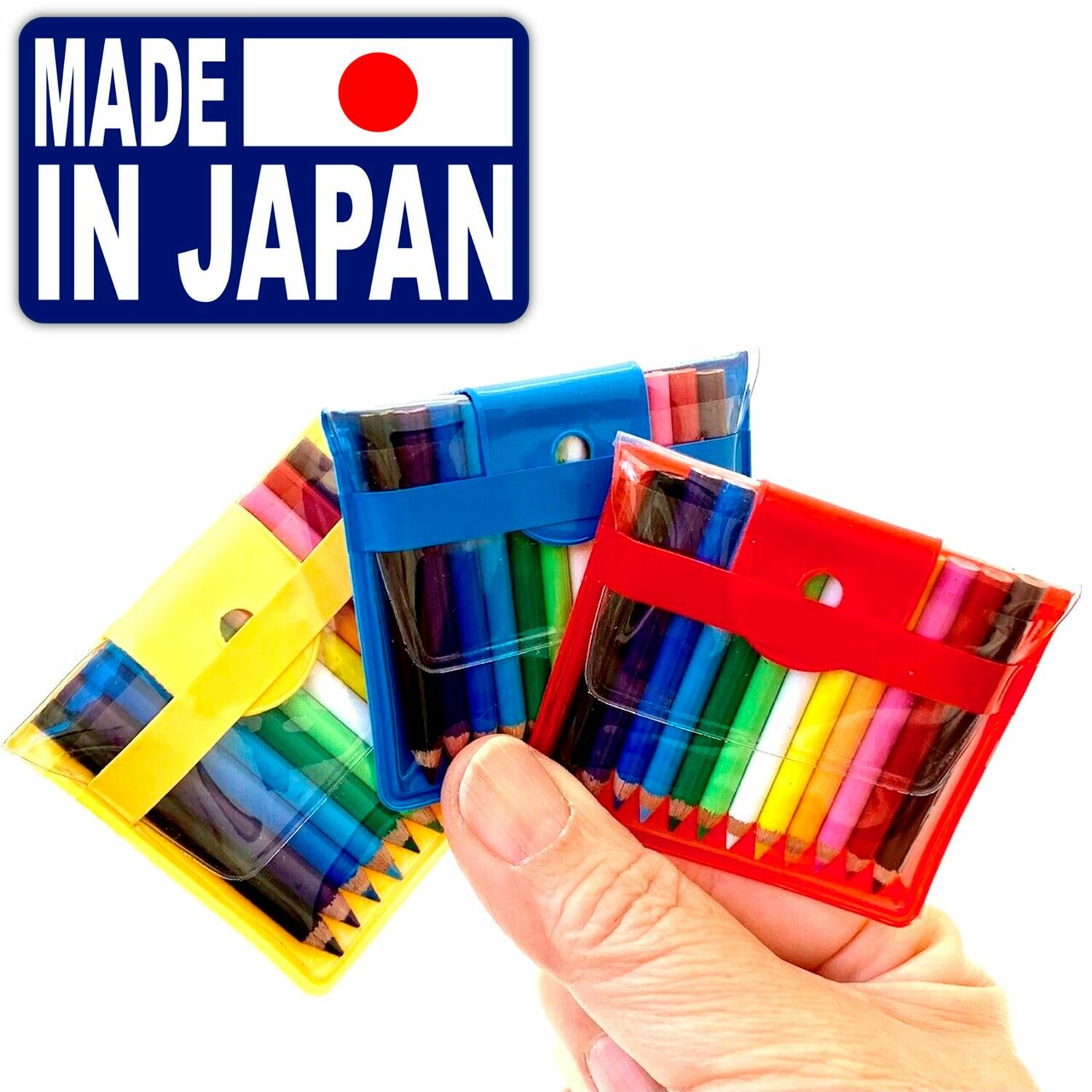 Мини-карандаши цветные Talent Toys, 12 шт, в чехле