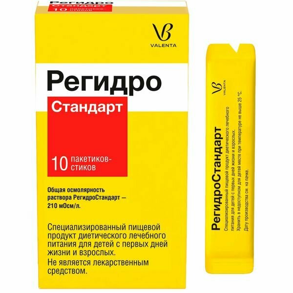 РегидроСтандарт порошок для приг. раствора для приема внутрь стик 4,36г 10шт