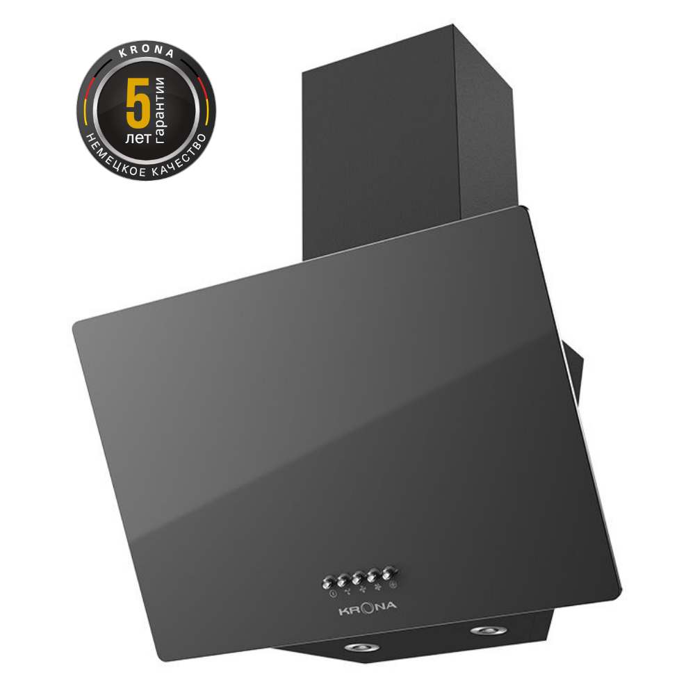 Вытяжка кухонная 50 см наклонная KRONA HELGA 500 black PB