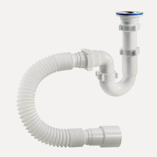 Изображение товара Сифон Orio S-41019 для мойки прямоточный 1 1/2", 40х40/50 мм