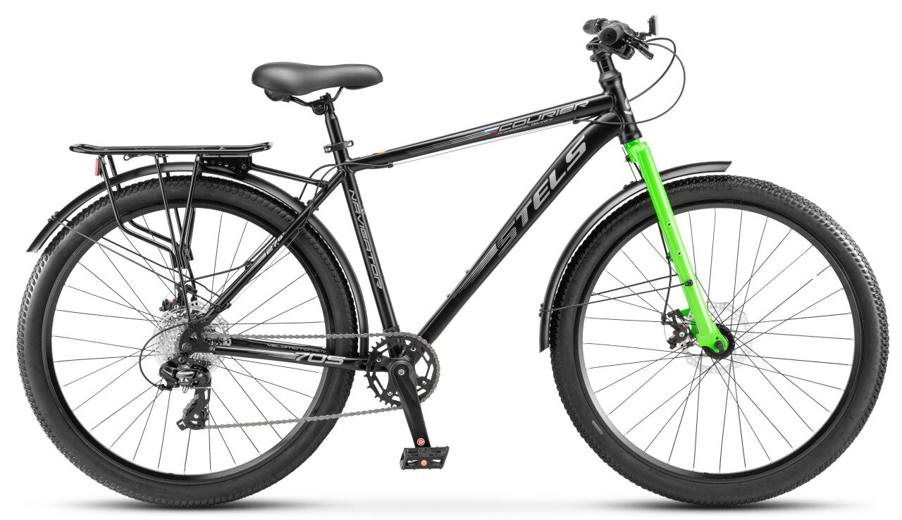 Горный велосипед Stels Navigator 705 MD Курьер Z010 (2025) 21" Черный (180-190 см)