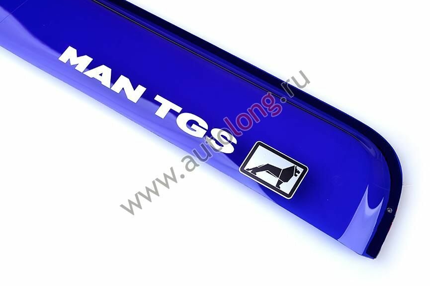 Дефлекторы боковые MAN TGS (малый угол) Синие — фото 1