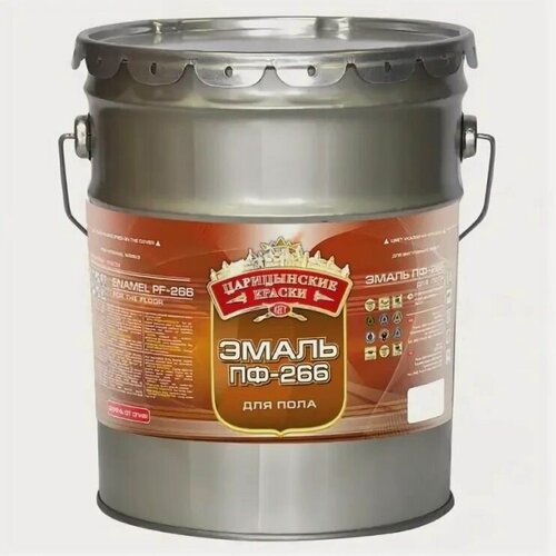 Изображение товара Эмаль для пола ПФ-266 желто-коричневый 20кг Царицыно