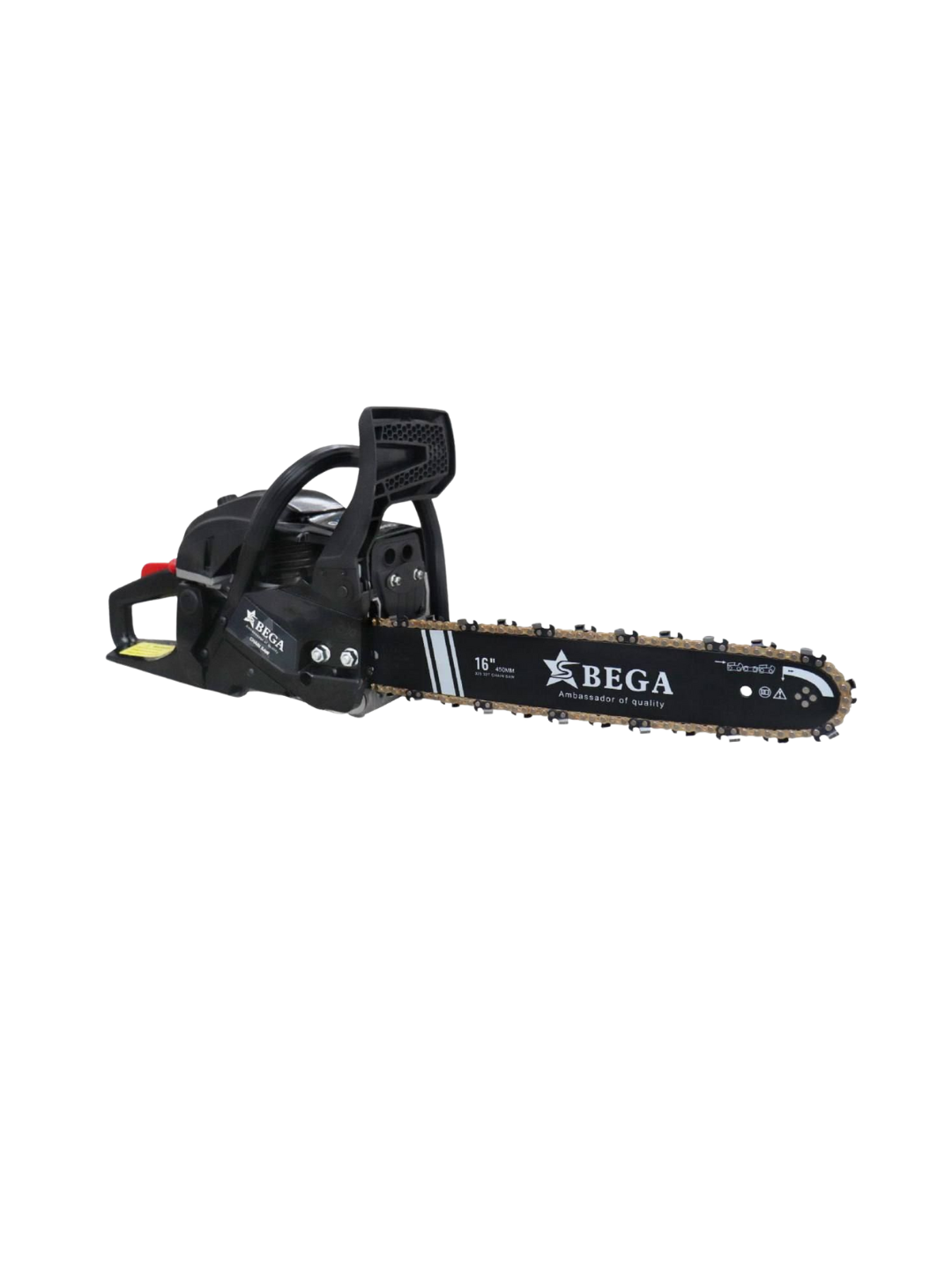 Бензиновая цепная пила Bega 52cc, 3550 Вт, шина 40 см — профессиональный инструмент для **сада и строительных работ**. — фото 1