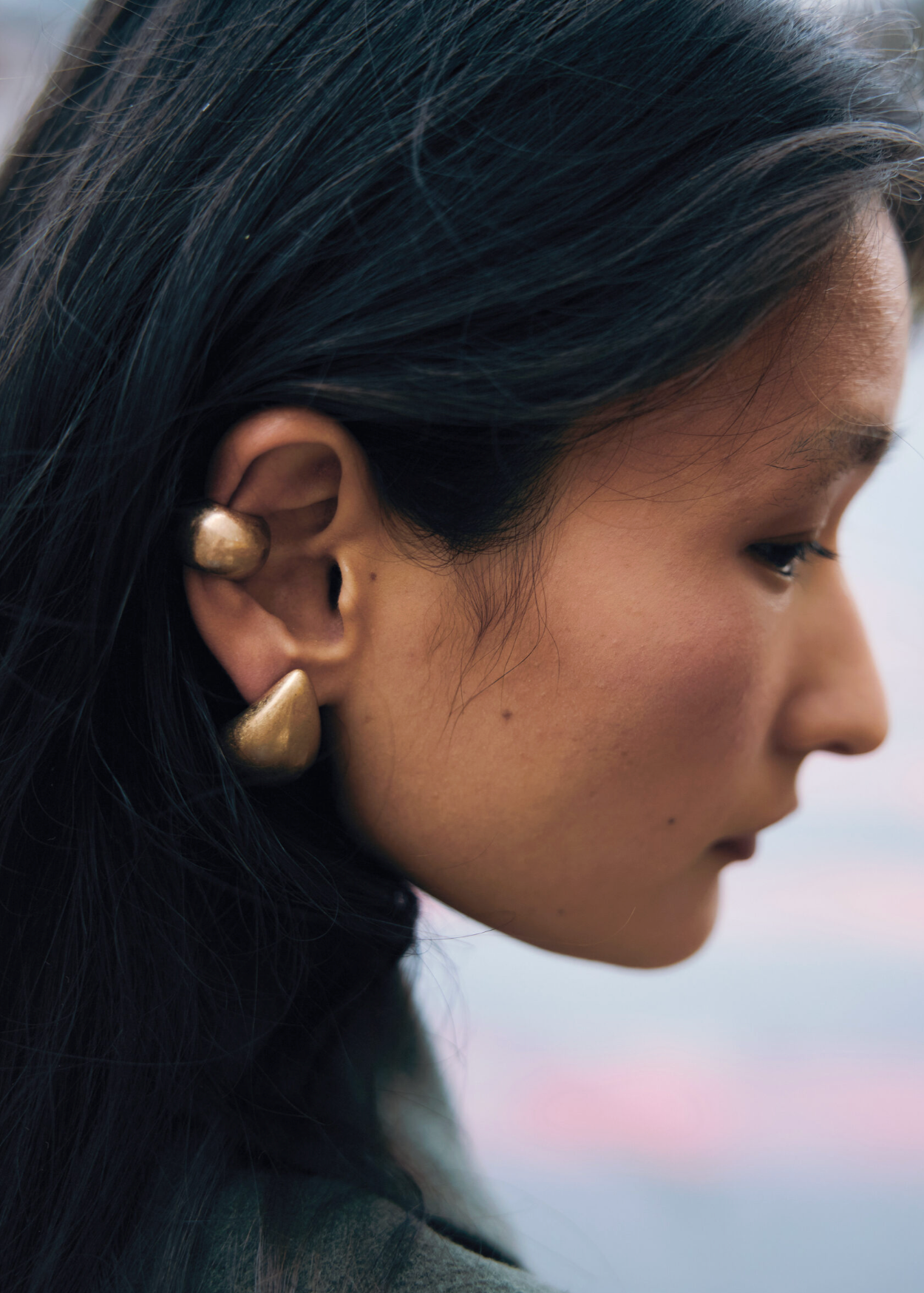 Моносерьга FETISH, размер 15 мм, золотистый — фото 1