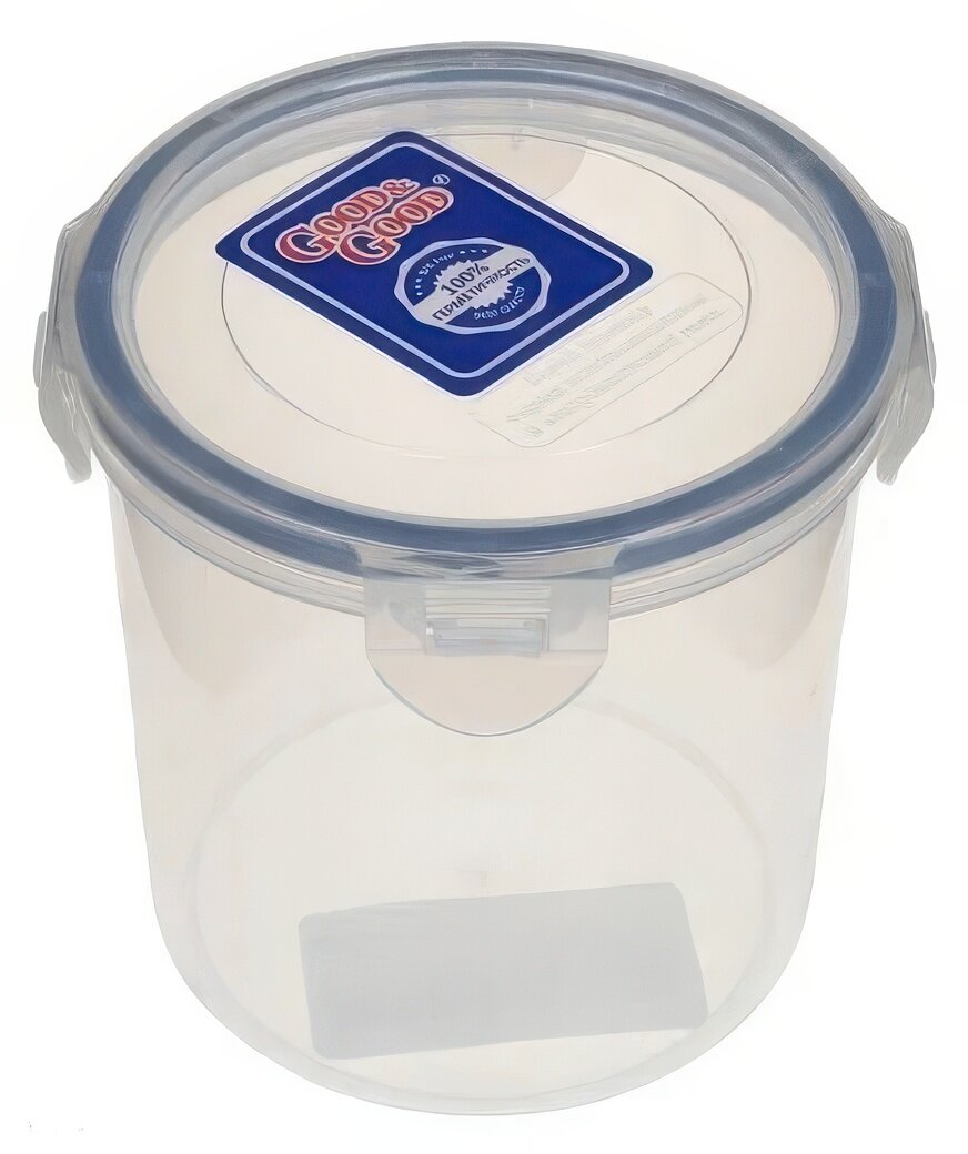 Контейнер Good&Good объем 078 литров круглый прозрачный цвет