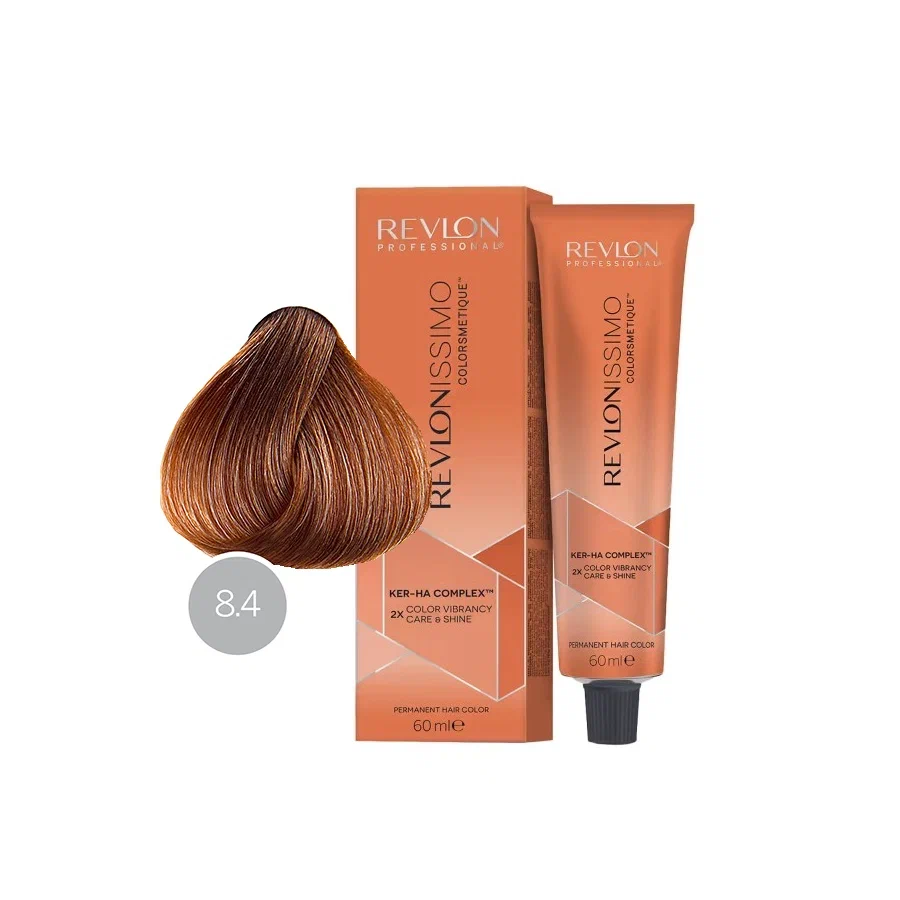 Revlon Краска для волос Revlonissimo № 8.4 Светлый Блондин Медный, 60 мл — фото 1