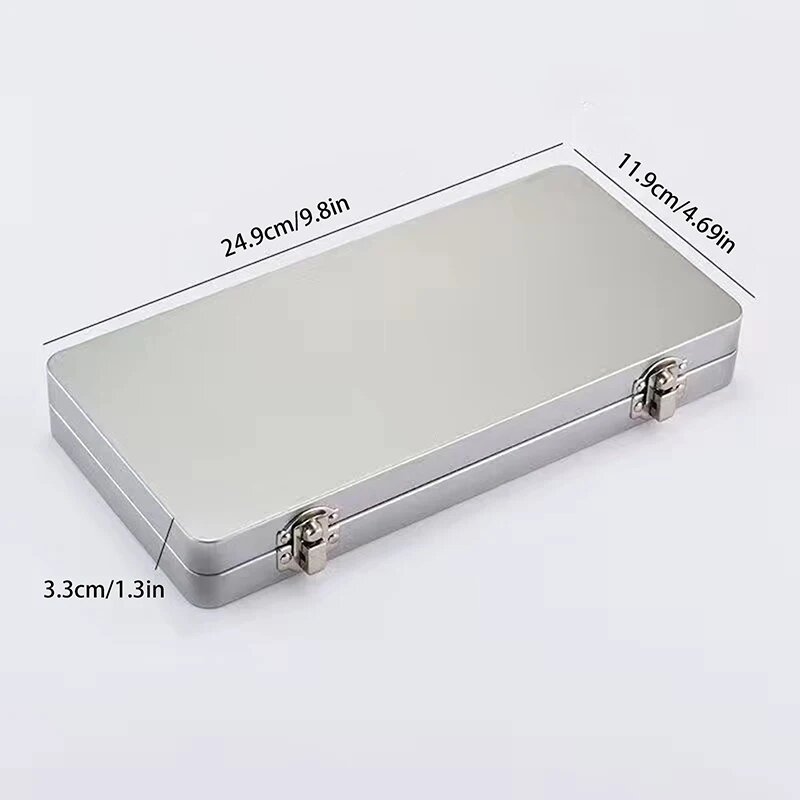 Металлический ящик HUXUAN серебристый L