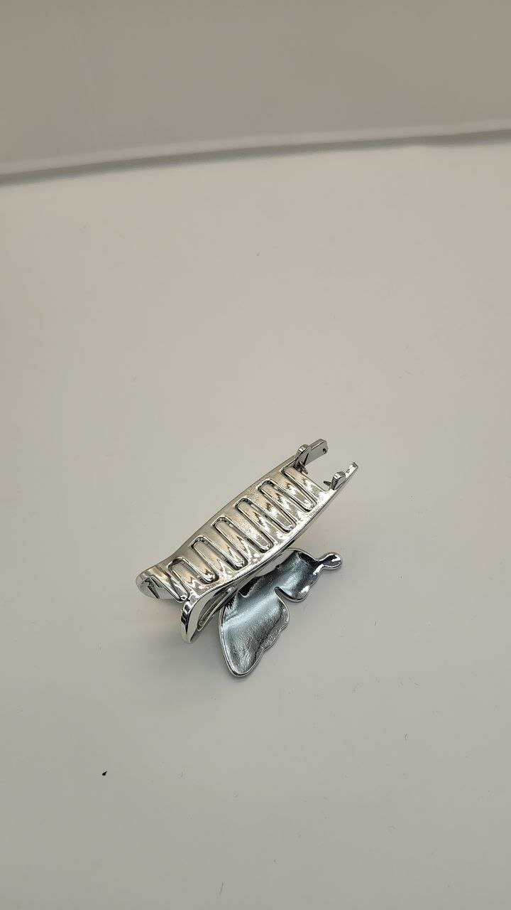 Серебряный крабик для волос — элегантная и стильная заколка для девушек. — фото 1